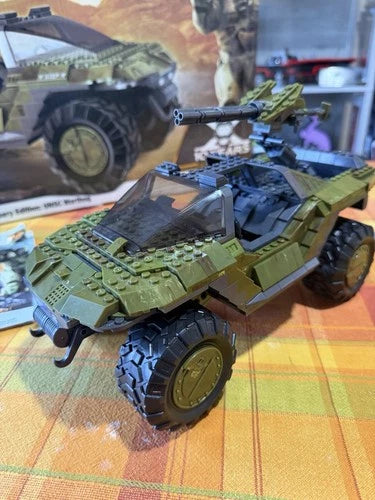 Mega Bloks Construx Halo 10th Anniversary Edition UNSC Warthog 96973 W/stickers
