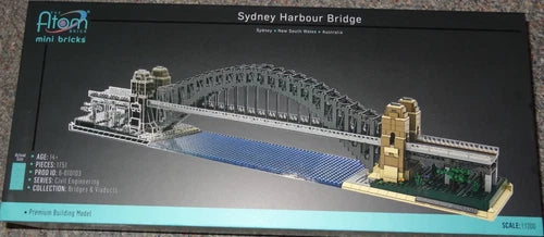 Sydney Harbour Bridge The Atom Brick Building Construction Toy Model Kit