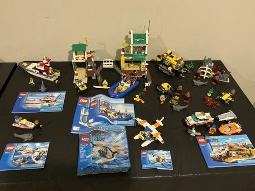 MEOW Deep Sea City Coast Guard lot - 9 sets complete or near complete 4642 4644+