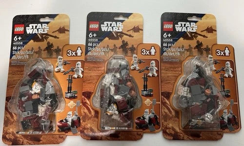 Three (3) LEGO Star Wars: Clone Trooper Command Station (40558) Brand New Sealed