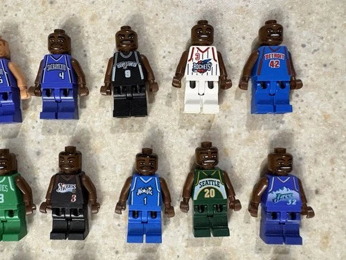 21 MEOW NBA Collectible Basketball Minifigure Lot Sports Theme Players