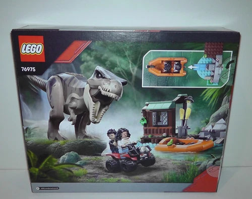 LEGO Jurassic World Rebirth 76975, 76972 T. rex River & Raptor Off-Road Escape