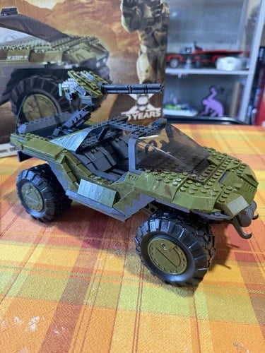 Mega Bloks Construx Halo 10th Anniversary Edition UNSC Warthog 96973 W/stickers
