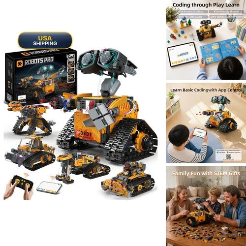 STEM Robot Building Kit with Remote Control for Boys Ages 8-13