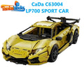 CaDA LAMBORGHINI Aventador LP700 Building Blocks Car toys gift