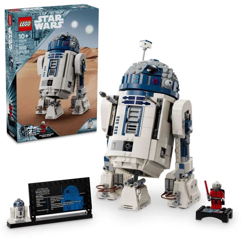 LEGO Star Wars R2-D2 Brick Built Droid Figure, Collectible Star Wars Room Décor