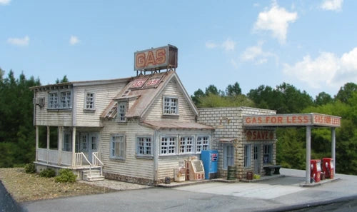 N Scale Fred's One Stop Structure Building Kit for Model Railroad Hobby (125)