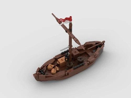 MOC-182527 Viking Village Expansion ship building blocks Toys Christmas gift