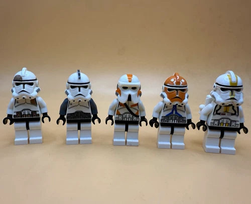 LEGO Star Wars Custom Decal Clone Trooper Phase 2 Lot of 5