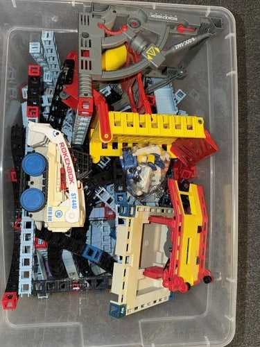 13 POUNDS OF ROKENBOK Building Blocks Cars Cubes People Chips Accessories Lot