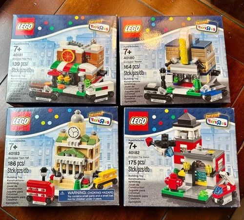 NEW Sealed LEGO Toys R Us Bricktober 2014 Lot of 4 Sets 40180 40181 40182 40183