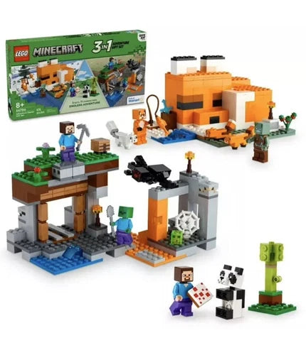 LEGO Minecraft Adventure Gift Set 66786, 3 Sets In 1 Box (21166/21178/30672) NEW