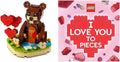 Lego Gift Set Valentine Bear 40462 and Lego I Love You Book Exclusive Set