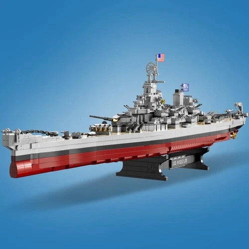 USS Missouri (BB-63) Battleship Naval Building Block Set, The Third Ship of T...