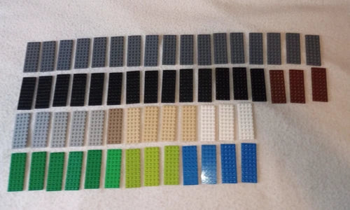 60 plates LEGO ® 4 x 10 plate 3030, u receive all 60 plates shown; Free Shipping