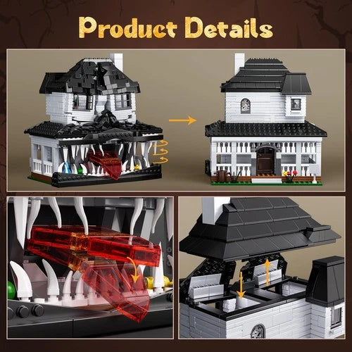 Monster House Building Block Set, Horror Haunted House Film Creative Toys Set...