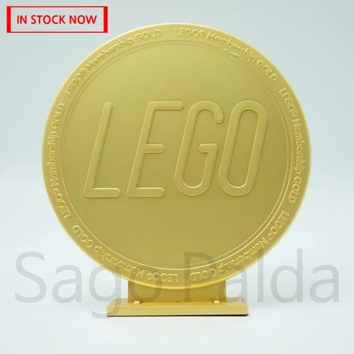 Lego Korea VIP Gold Membership Trophy Statue 2021 Zinc Alloy