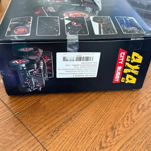 Moke 4X4 City Buggy Building Block Set 2272 Pcs Black Off-Road Jeep Style Toy