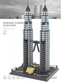 Wange The Petronas Towers of Kuala Lumpur Building Block Set 1175 pcs #5213