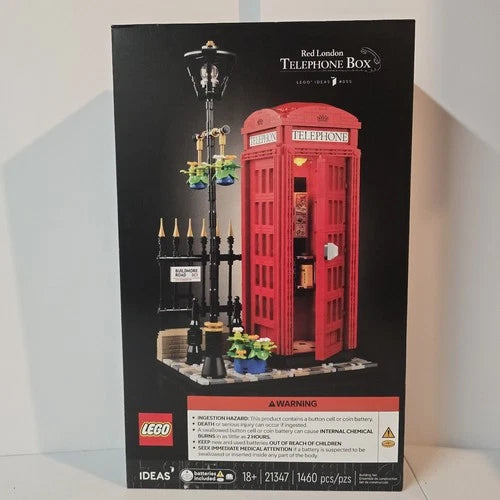 LEGO Ideas 21347 Red London Telephone Box NEW Sealed · Iconic Display Set