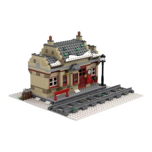 ZITIANYOUBUILD Winter Modular Train Station 526 PCS Building Toys MOC-159188