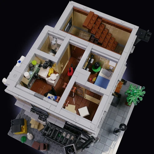 ZITIANYOUBUILD MOC-162822 Apartment Modular Building Townhouse 2712 Pieces