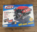 Playz V8 Combustion Engine Model Building Kit STEM Hobby Toy NEW open box