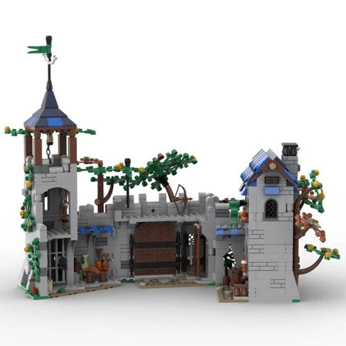 ZITIANYOUBUILD Modular Outpost Castle Forest Hinged Building 1190 PCS MOC-185913