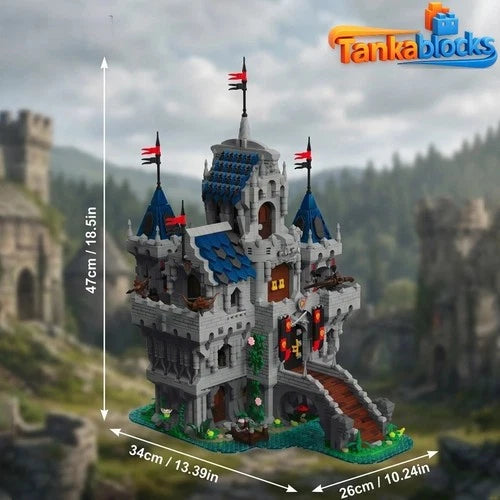 MOC Lion Castle Modular Building Blocks Decor set toys christmas gift 3967 pcs