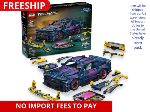 LEGO Technic Custom Garage Ford Mustang GT Car Toy - Building Toy - 42236