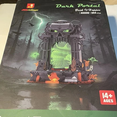JMBricklayer Dark Portal 40006 1144pc LED Infinity Mirror Building Set NEW