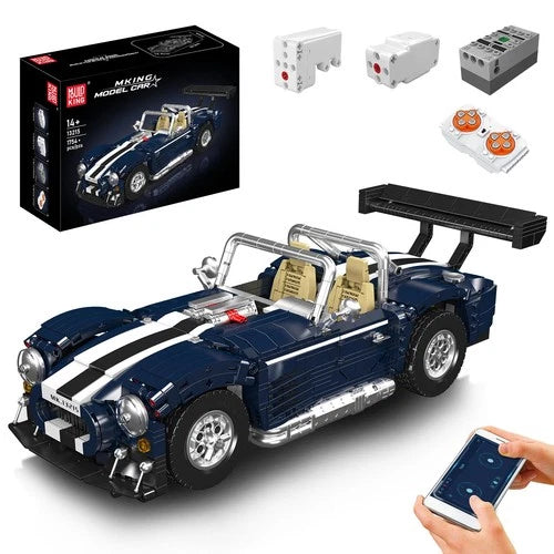Mould King 13215 Vintage Roadster Sports Car Building Block RC Toy Collectible