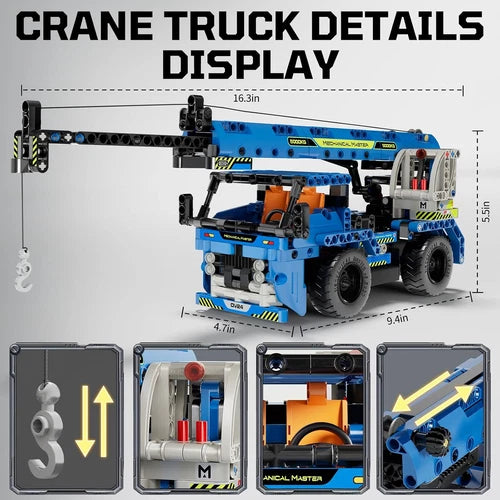STEM RC Truck Building Toys, 2-In-1 Technic Vehicle Building Kits