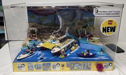 Lego Display Working Lights Lego Friends 41316 41317 41315 Speedboat Catamaran