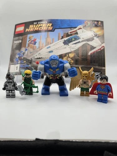 LEGO 76028 Darkseid Invasion 100% Complete Darkseid Hawkman DC Retired