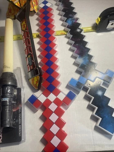 Lego Nexo Knights Axl Foam Axe Weapon Sword Cosplay RARE With Minecraft Swords