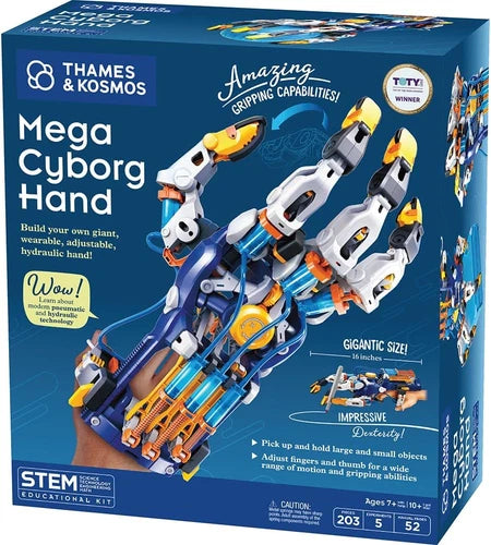Thames & Kosmos Mega Cyborg Hand STEM Experiment Kit \| Build Your Own GIANT Hydr