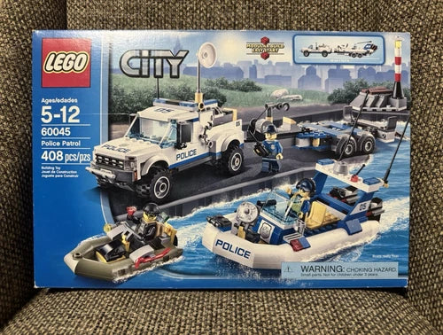 LEGO City Police Patrol Boat Set 60045. RETIRED, NEW & SEALED