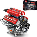 V8 Engine Model Building Kit for Adults, V8 Engine Model That Runs, Physical Sci