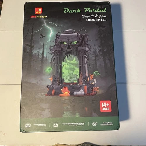 JMBricklayer Dark Portal 40006 1144pc LED Infinity Mirror Building Set NEW