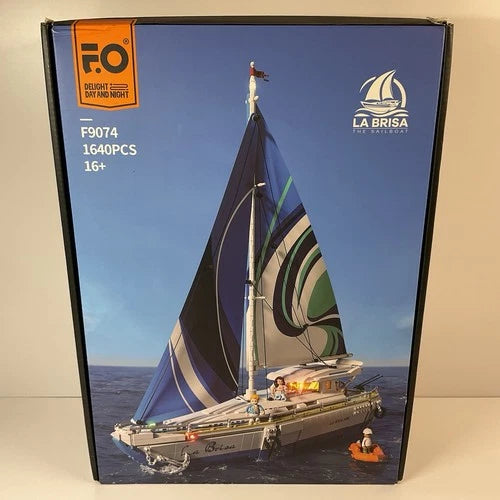 La Brisa The Sailboat 1640 pcs Model #F9074-Building Set w/LED Lights-Technic