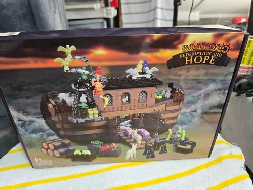 BOAT OF REDEMPTION AND HOPE F-C10018 Noah's Ark Boat Building Set 1007 PCS NIB