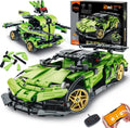STEM Building Blocks Kit for Kids 2 in 1 Remote Control Race Car and Robot Toy