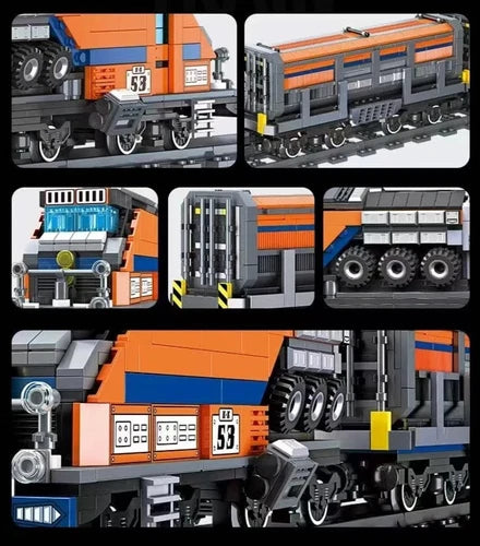 JIE STAR #59096 - Railroad Express - Building Block Set