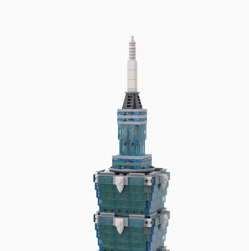 Taipei 101 Skyscraper 1:800 Scale Model Building Block Set Landmark