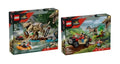 LEGO 76975, 76972 - Jurassic World - T. rex River Escape, Raptor Off-Road Escape
