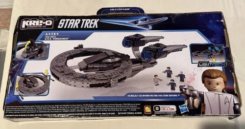 KRE-O Star Trek USS Vengeance A4364 Building Set Open Box Sealed Bags 326 Pieces
