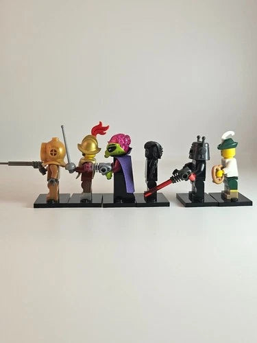 MEOW Minifigures Series 8 Lot Spartan Diver Alien Vampire Robot Lederhosen