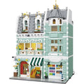 City Grocery Store Building Set, 2225pcs 3-Level Modular House for Adults