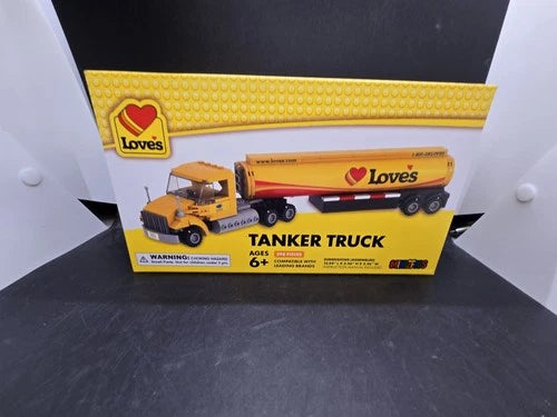 NIB Love's Travel Stop Tanker Truck Minizfigs Building Toy Bricks